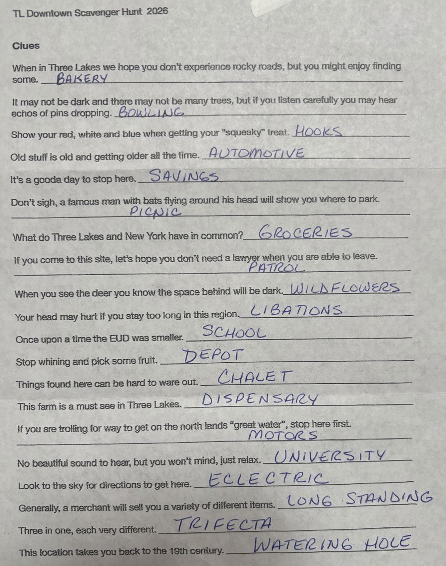 Scavenger Hunt Answers